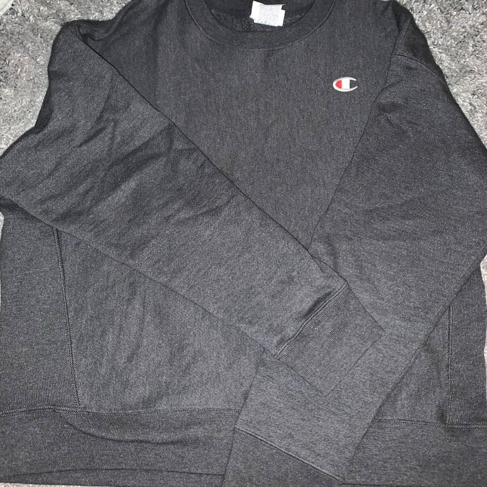 Dark grey champion crew neck